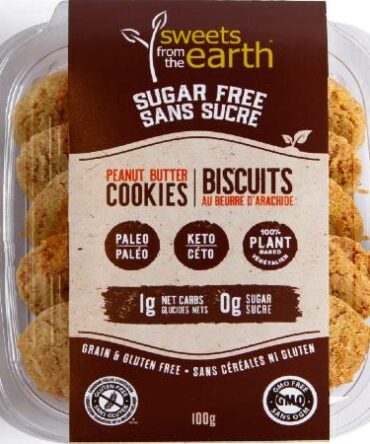 SWEET FROM THE EARTH BISCUITS AU BEURRE D'ARACHIDE SANS SUCRE