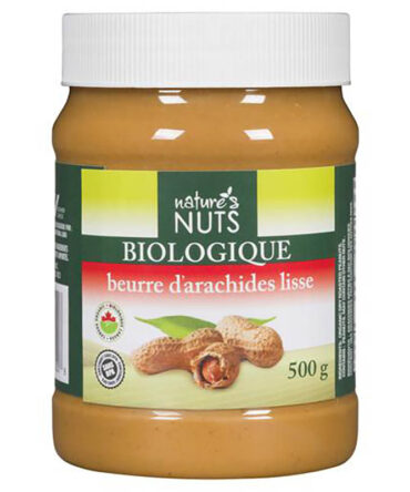 NATURE'S NUTS BEURRE ARACHIDE LISSE 500G
